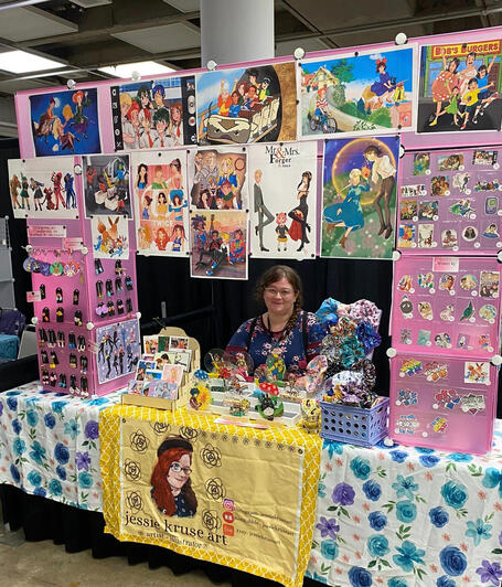 Artist Alley Table from TeebCon 2024