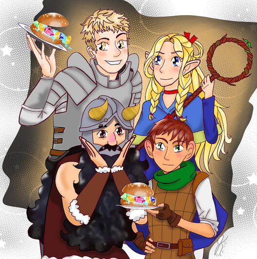 fanart of Delicious in Dungeon