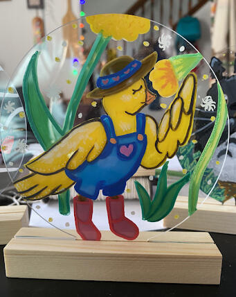 Handpainted Acrylic Standee - Original Design